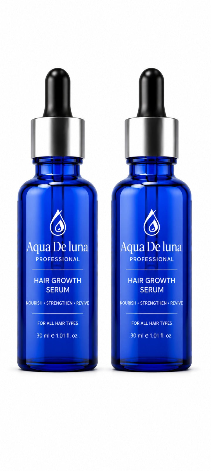 Aqua De Luna — Luxury Imported Mediterranean Hair Serum | Buy 1 Get 1 Free | ₹699 for 2 Bottles